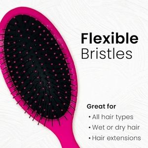 New! Popbrush Detangler Hair Brush -Soho Pink